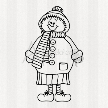 Motivstempel - Schneefrau Selma