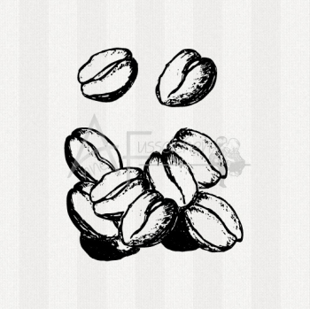 Motivstempel - Kaffeebohnen 02