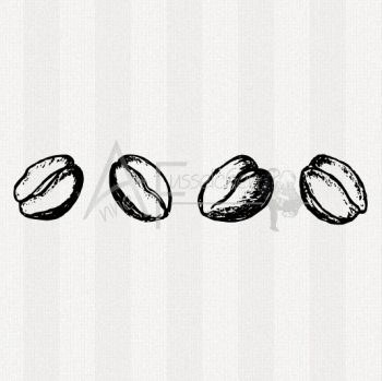 Motivstempel - Kaffeebohnen Borde