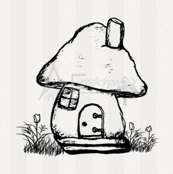 Motivstempel - Pilzhaus
