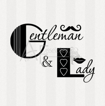 Textstempel - Gentleman & Lady