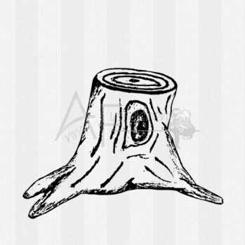 Motivstempel - Baumstumpf 1