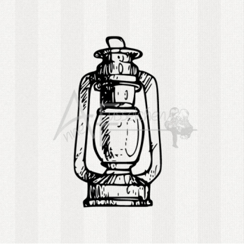 Motivstempel - Lampe (gr)