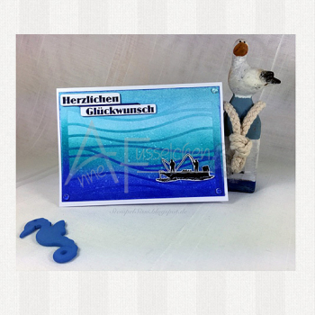 Motivstempel - Angler im Boot