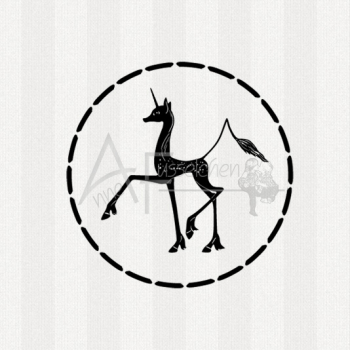 Motivstempel - Unicorn 01