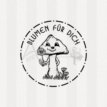 Motivstempel - Blumen für Dich