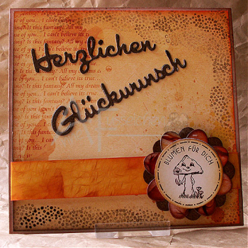 Motivstempel - Blumen für Dich