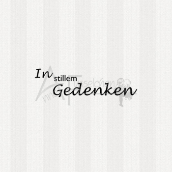 Textstempel - ... Gedenken 02