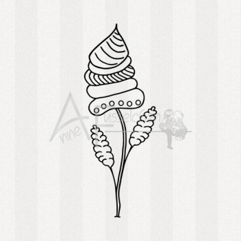 Motivstempel - Drollige Blume 03