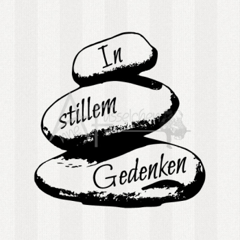 Textstempel - Steine Gedenken