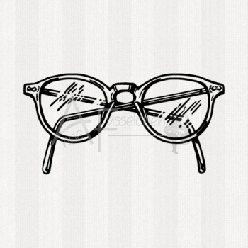Motivstempel - Brille 01