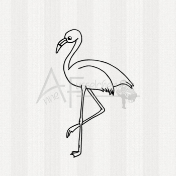 Motivstempel - Flamingo 04