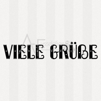 Textstempel - Viele Grüße