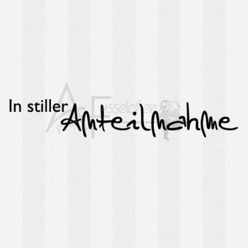 Textstempel - ... Anteilnahme 02