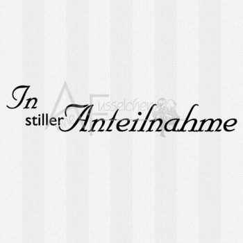 Textstempel - ... Anteilnahme 04