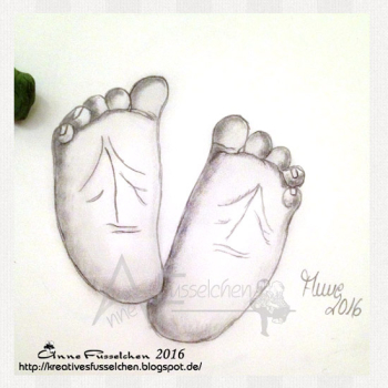 Motivstempel - Babyfüße 02 (gr)