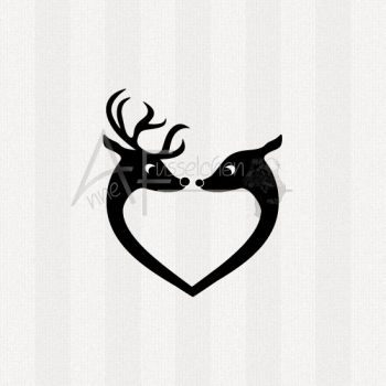 Motivstempel - Rentier Liebe