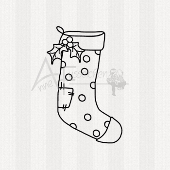 Motivstempel - Weihnachtssocke 02