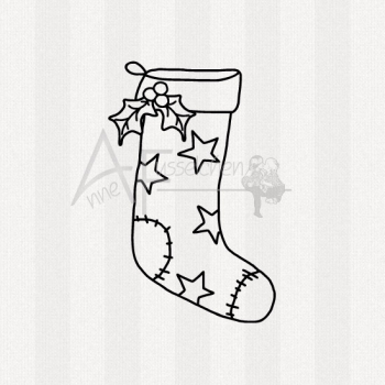Motivstempel - Weihnachtssocke 01