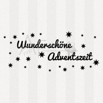 Textstempel - Wunderschöne Adventszeit