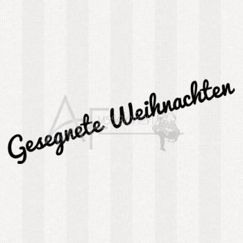 Textstempel - Gesegnete Weihnachten 02