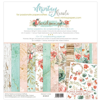 Mintay by Karola - Birdsong | Paper Pad 12x12
