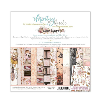 Mintay by Karola - Dear Diary | Paper Pad 6x6