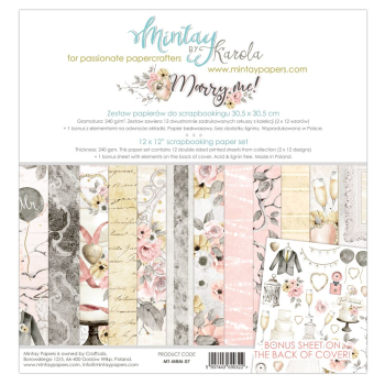 Mintay by Karola - Marry Me | Paper Pad 12 x 12