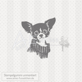 Motivstempel - Chihuahua im Pullover