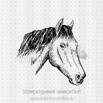 Motivstempel -  Pferdekopf