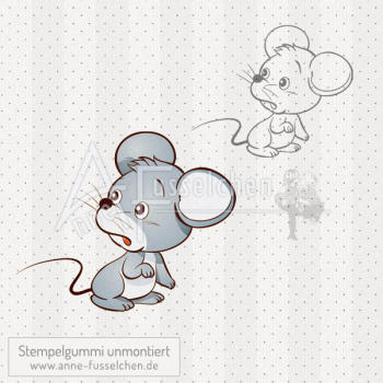 Motivstempel - Flip Maus