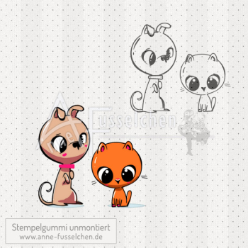 Motivstempel - Doggy & Kitty | Set 02