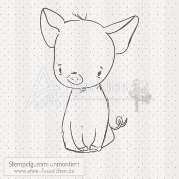Motivstempel - Schweinchen Bob