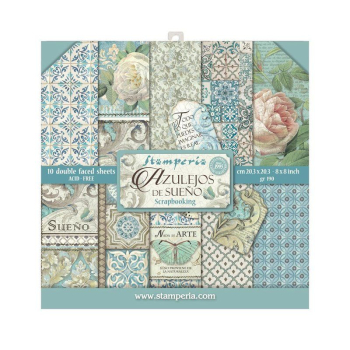 Stamperia - Azulejos de Sueno | Paper Pad 8x8