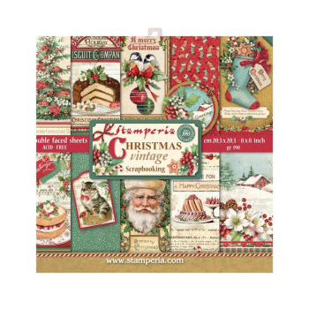 Stamperia - Christmas Vintage | Paper Pad 8x8