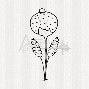 Motivstempel - Drollige Blume 02