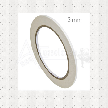 Doppels. Klebeband - weiß / 3 mm / 20 m