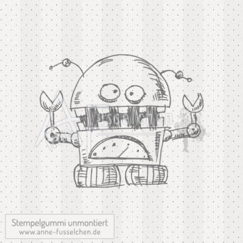 Motivstempel - Walli Bott | Blechroboter