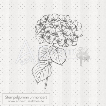 Motivstempel - Hortensie 01 | anne-fusselchen.de
