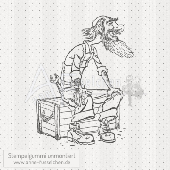 Motivstempel - Handwerker Klausi 01 | anne-fusselchen.de