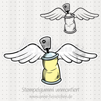 Motivstempel - Spraydose Engel