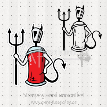 Motivstempel - Spraydose Teufel (gr)