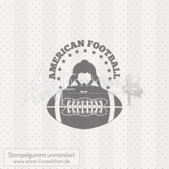Motivstempel - American Football Label 01 (gr)