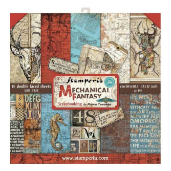 Stamperia - Mechanical Fantasy | Paper Pad 12x12
