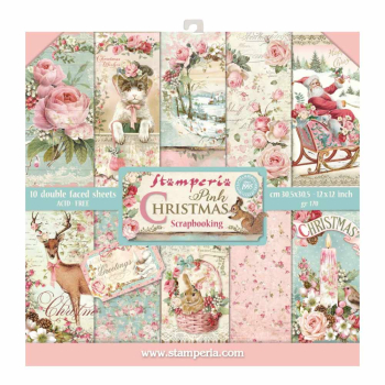 Stamperia - Pink Christmas | Paper Pad 12x12