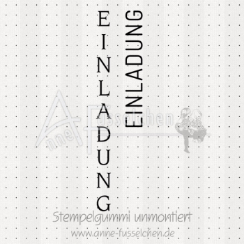 Textstempel - Einladung 01