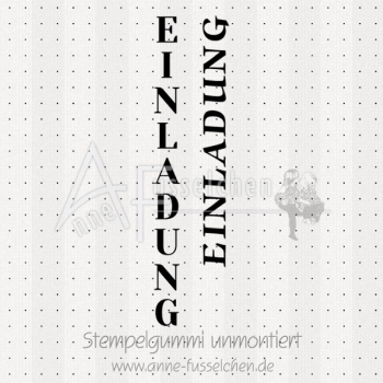 Textstempel - Einladung 02