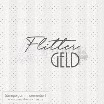 Textstempel - Flittergeld 02 | anne-fusselchen.de