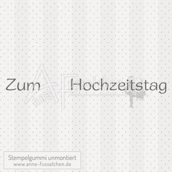 Textstempel - Zum     Hochzeitstag | anne-fusselchen.de
