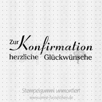 Textstempel - Konfirmation 01